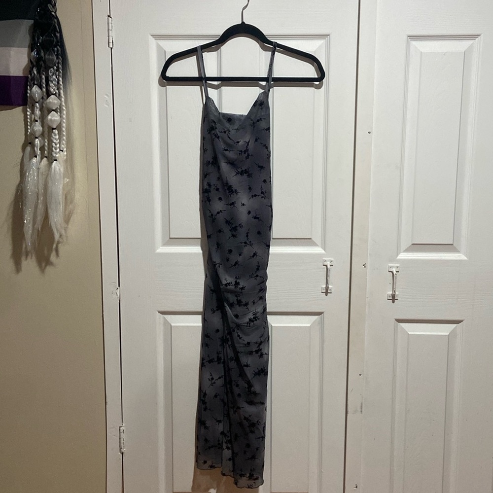 Wild Fable flocked mesh midi slip dress Viral Target Dress